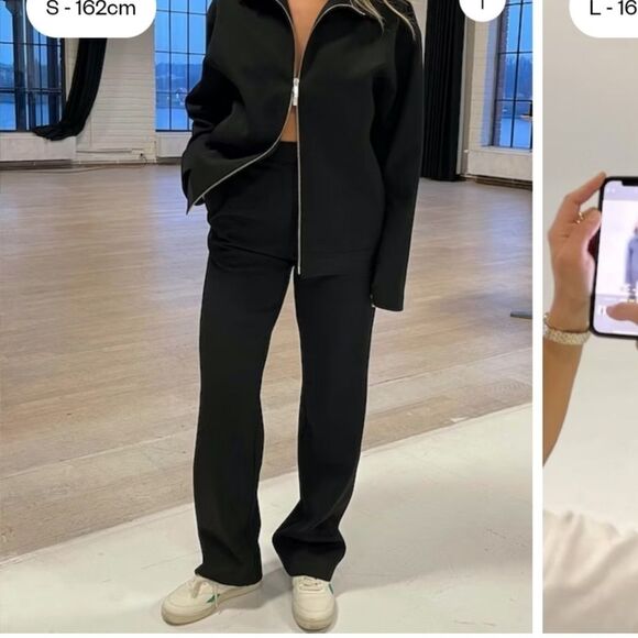 Djerf Avenue Pants - DJERF AVENUE First Choice Pants Black XS